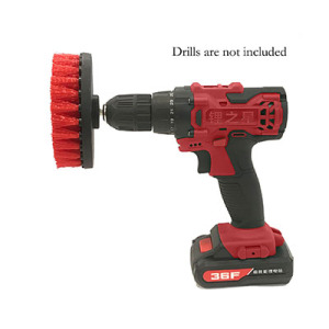 Red electric drill brush 5 inches 