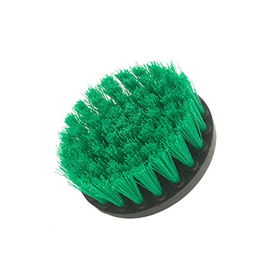 Green electric drill brush 4 inches 