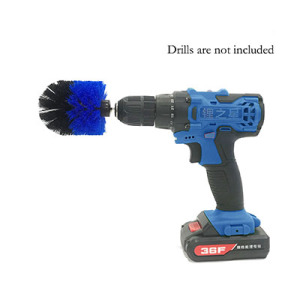 Blue electric drill brush 3.5 inches 