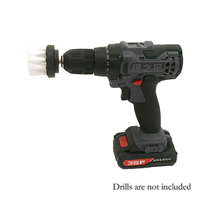 White electric drill brush 2 inches 
