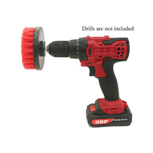 Red electric drill brush 4 inches 