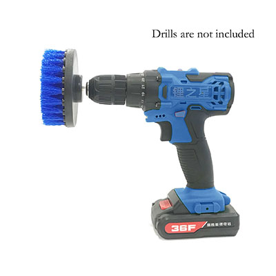 Blue electric drill brush 4 inches