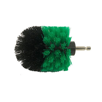 Green electric drill brush 3.5 inches 