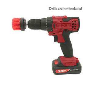 Red electric drill brush 2 inches 
