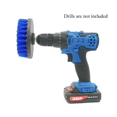 Blue electric drill brush 5 inches 