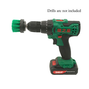 Green electric drill brush 2 inches 