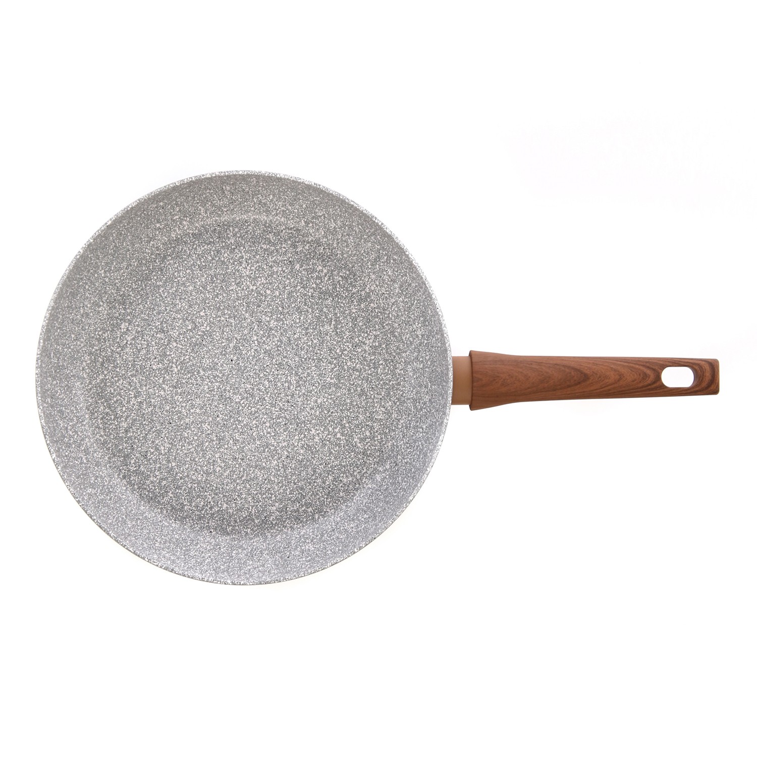 Grey Marble Coated Fry Pan