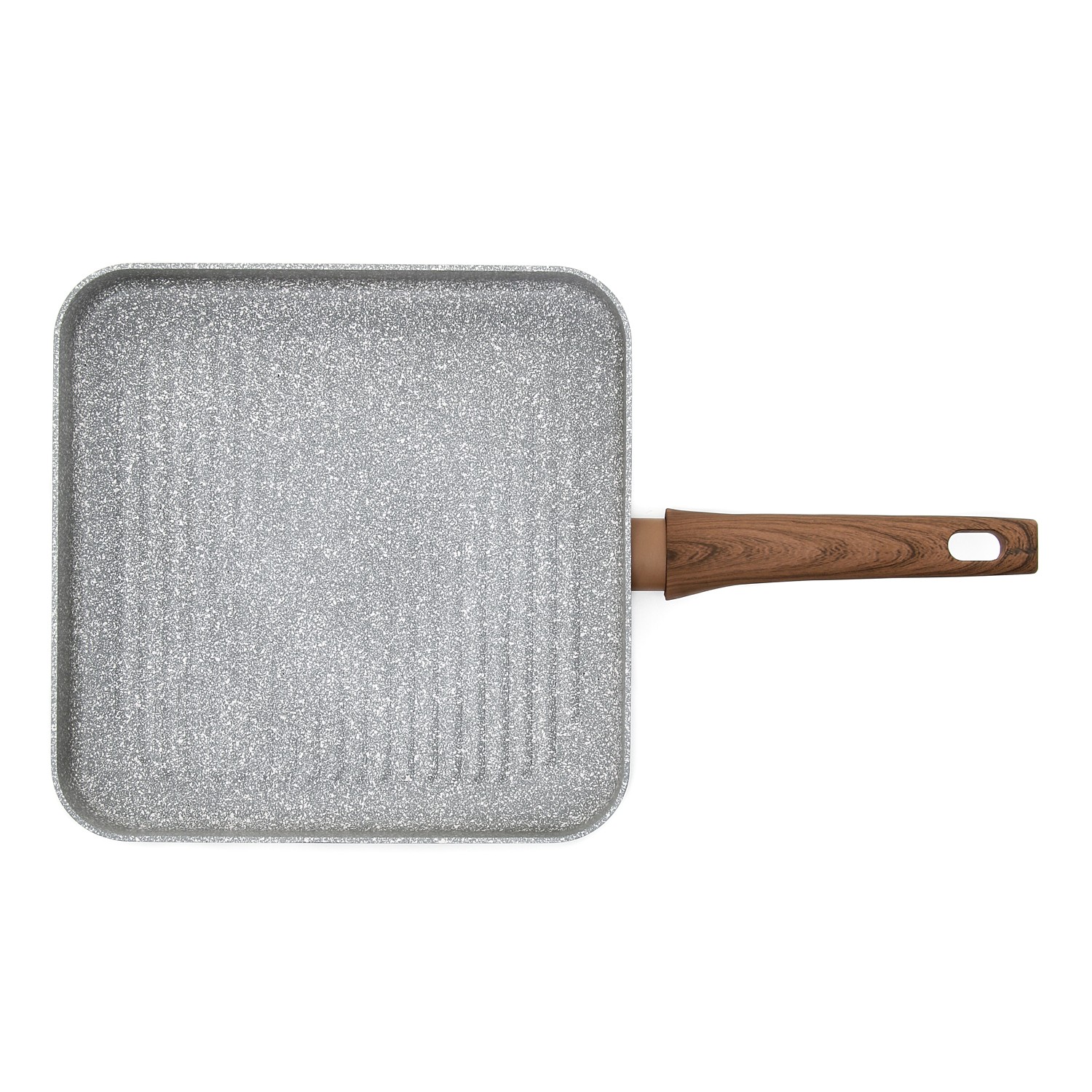 Grey Marble Coated Griddle Pan