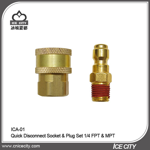 Quick Disconnect Socket & Plug Set 1/4 FPT & MPT ICA-01