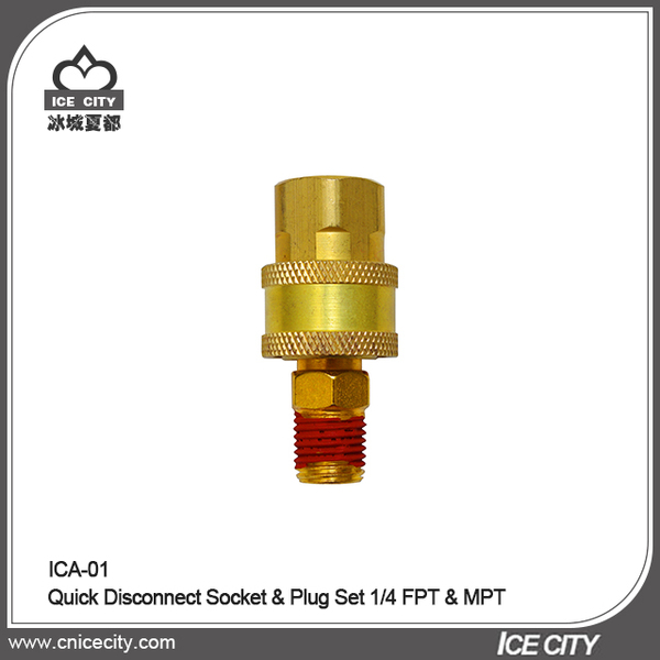 Quick Disconnect Socket & Plug Set 1/4 FPT & MPT ICA-01