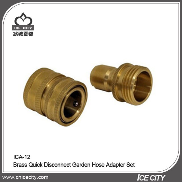 Brass Quick Disconnect Garden Hose Adapter Set ICA-12