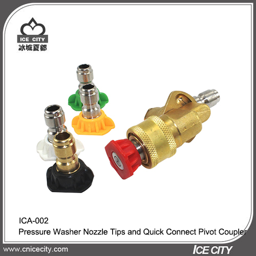 Pressure Washer Nozzle Tips and Quick Connect Pivot Coupler ICA-002