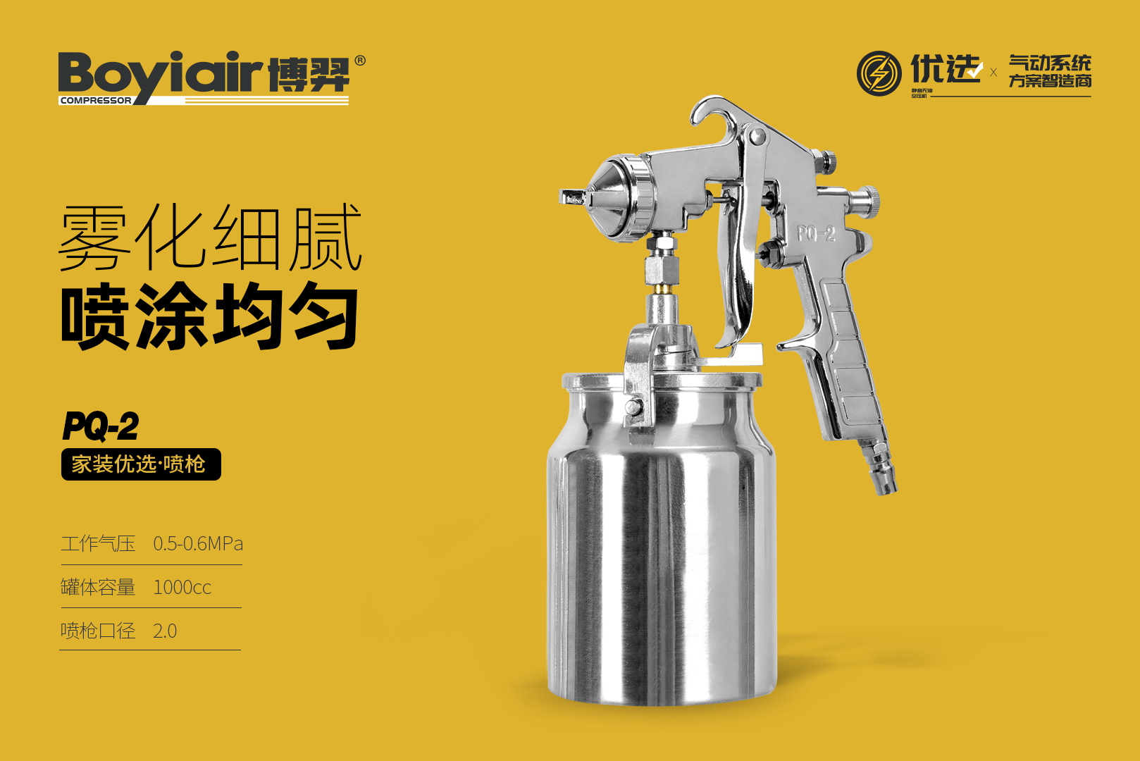 Pneumatic spray gun PQ-2