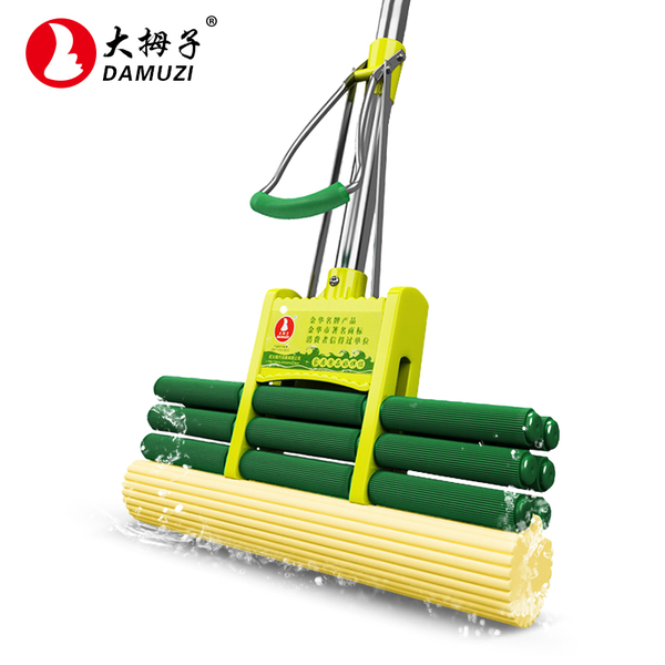 三滚胶棉拖把