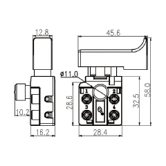 Trigger ON-OFF switch FA4-10/2D-A9