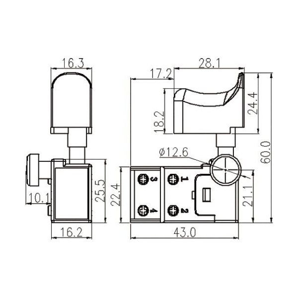 Trigger ON-OFF switch FA2-4/2W4-A26