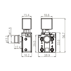 Trigger ON-OFF switch FA3-10/2D-A32