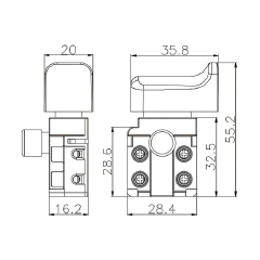 Trigger ON-OFF switch FA2-5/2D-32