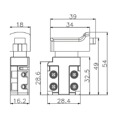 Trigger ON-OFF switch FA2-5/2D-5