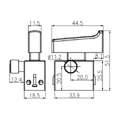 Trigger ON-OFF switch FA2-5/2B-A29