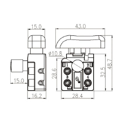 Trigger ON-OFF switch FA4-10/2D-A1