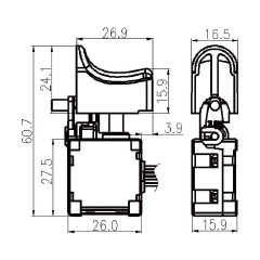 DC Brushless Signal Switch FA8-16/6-A21