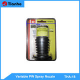 Variable pw spray nozzle