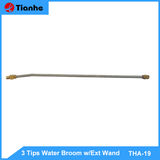 3 Tips Water Broom w/Ext Wand