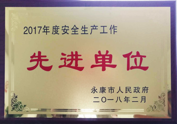 2017年度安全生产先进单位