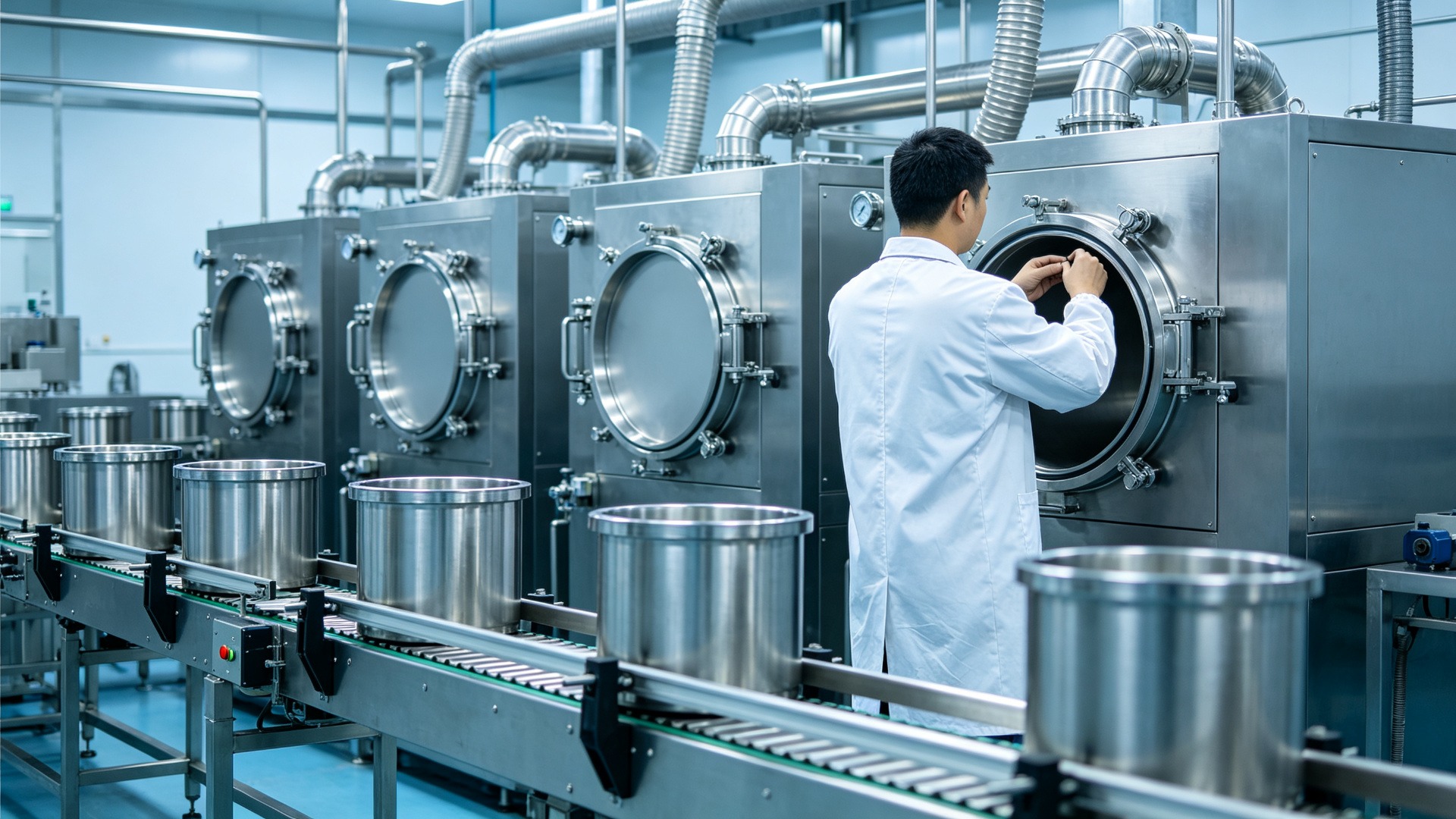 Chengpeng vacuum evacuation and leak testing equipment for stainless steel tumbler production