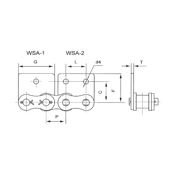 短節(jié)距輸送鏈附件 WSA-1