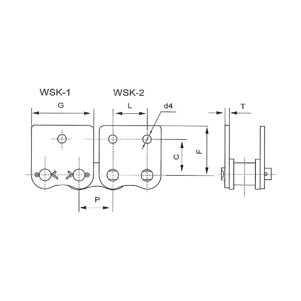 短節(jié)距輸送鏈附件 WSK-1