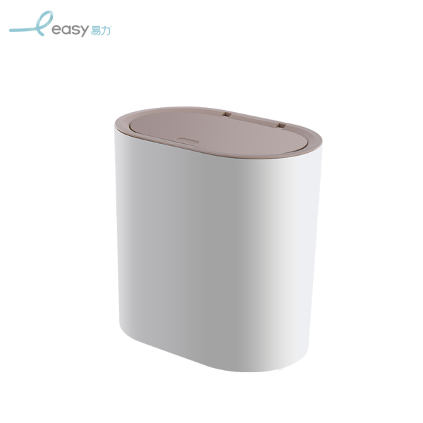 Practical white plastic dry and wet sorting trash can/waste WYL-217