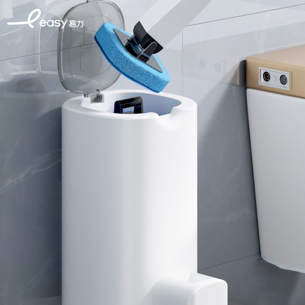 Wall-mounted disposable toilet brush