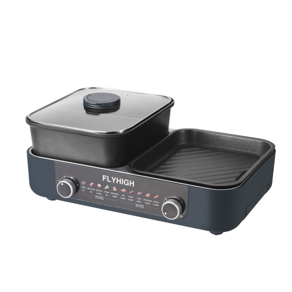 2-In-1 indoor Grill & Hot Pot FHTG-803