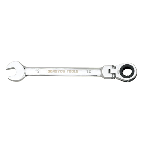 Live head ratchet open dual-purpose wrench