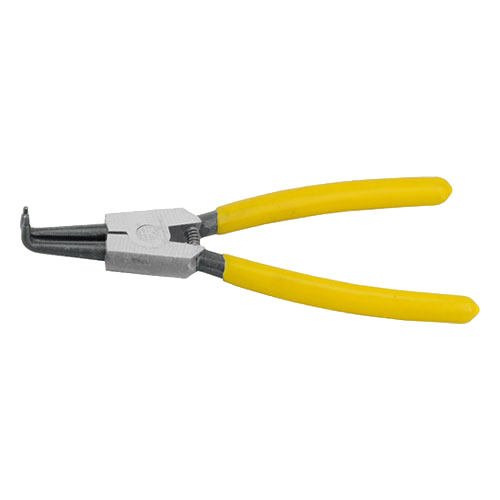 Curved outer card retaining ring pliers (for shaft)