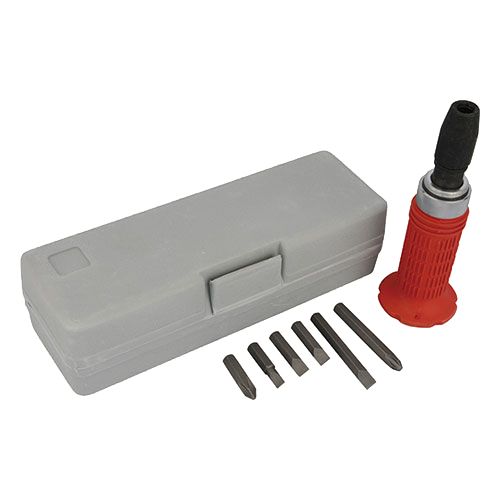 Red handle percussion screwdriver 6pcs
