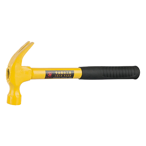 Thick steel pipe handle claw hammer 