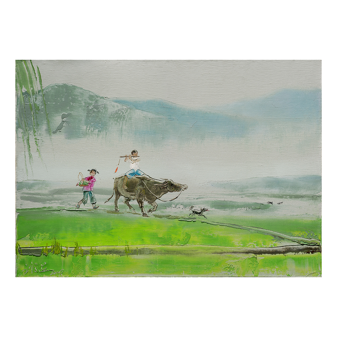 田园牧歌 2008年 50X70cm