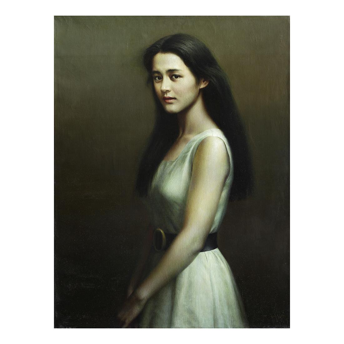 少女  1991年 92x73cm 布面油画
