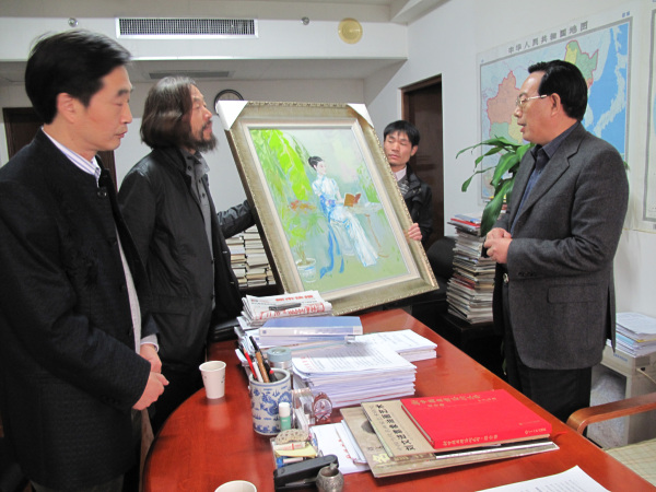 与杭州市委副书记叶明谈合作项目