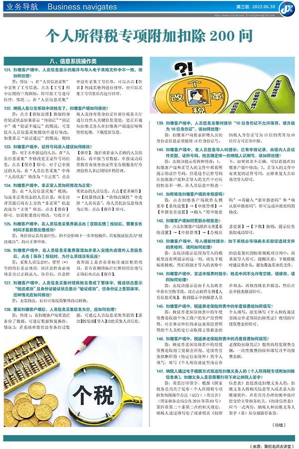 个人所得税专项附加扣除200问