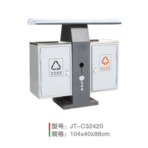 不銹鋼/鋼板噴塑垃圾桶系列 JT-C32420