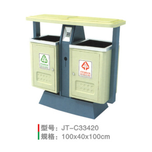 不銹鋼/鋼板噴塑垃圾桶系列 JT-C33420