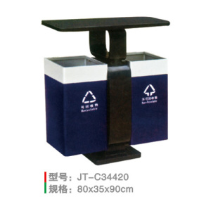 不銹鋼/鋼板噴塑垃圾桶系列 JT-C34420