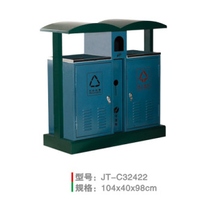 不銹鋼/鋼板噴塑垃圾桶系列 JT-C32422