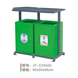 不銹鋼/鋼板噴塑垃圾桶系列 JT-C33422