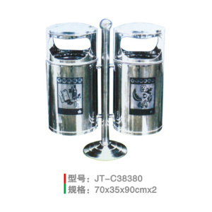 不銹鋼/鋼板噴塑垃圾桶系列 JT-C38380