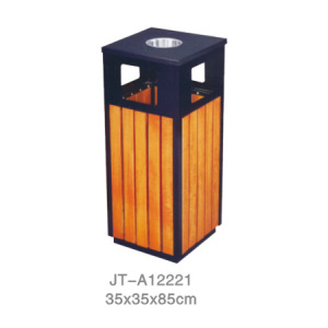 鋼木垃圾桶系列 JT-A12221